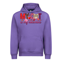 Tulip my cat is my valentine Urban Hoodie - NancyCooperArtShop