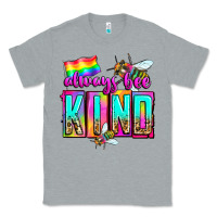 Heather Grey always bee kind Classic Tee - Zillion Design Studio