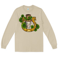 Mushroom st patricks day goat horseshoe shamrock Long Sleeve Tee - RanaPortraitStore