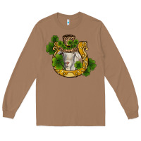 Toasted Coconut st patricks day goat horseshoe shamrock Long Sleeve Tee - RanaPortraitStore