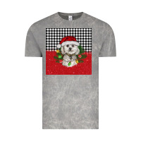 Cloud Rock Christmas Bichon frise dog Vintage Tee - BarkalooDesign
