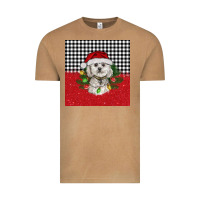 Vintage Camel Christmas Bichon frise dog Vintage Tee - BarkalooDesign