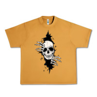 Peanut Butter skull in the wall file Urban Heavy Tee - MaliasSmallBusiness