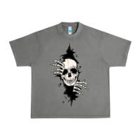 Tornado skull in the wall file Urban Heavy Tee - MaliasSmallBusiness