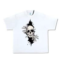 White skull in the wall file Urban Heavy Tee - MaliasSmallBusiness