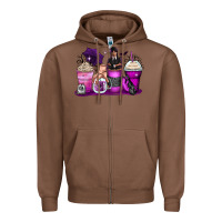 Chestnut wednesday coffee cups Zipper Hoodie - Zillion Design Studio