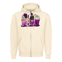 Sandshell wednesday coffee cups Zipper Hoodie - Zillion Design Studio