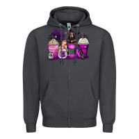 Smoke wednesday coffee cups Zipper Hoodie - Zillion Design Studio