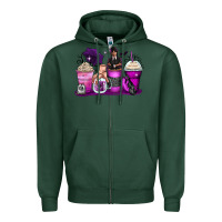 Sports Green wednesday coffee cups Zipper Hoodie - Zillion Design Studio