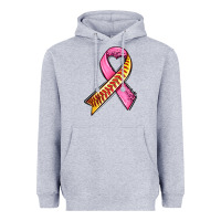 Heather Grey breast cancer sport ribbons Heavyweight Hoodie - AdoDesignShop