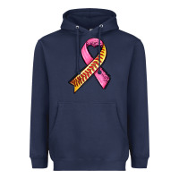 Navy breast cancer sport ribbons Heavyweight Hoodie - AdoDesignShop