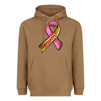 Toasted Coconut breast cancer sport ribbons Heavyweight Hoodie - AdoDesignShop