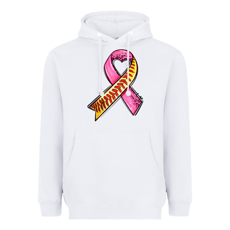 Breast Cancer Sport Ribbons Heavyweight Hoodie by AdoDesignShop | Teevron