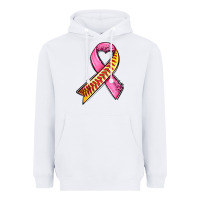 White breast cancer sport ribbons Heavyweight Hoodie - AdoDesignShop
