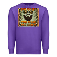Purple dad jokes you mean rad jokes Premium Sweatshirt - Artiststas