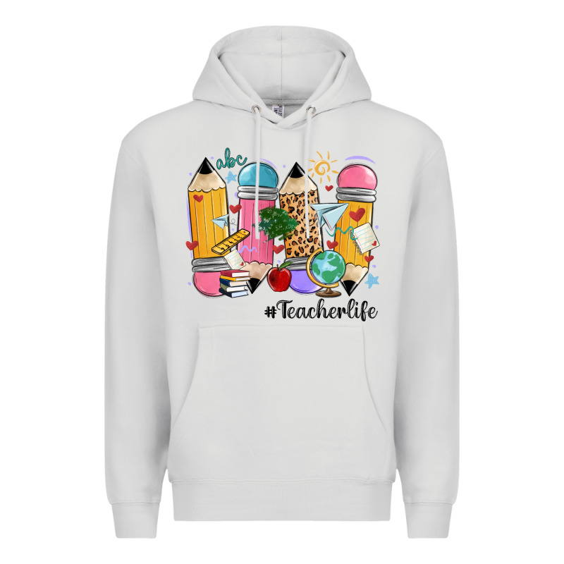 Teacher Life Pencils Premium Hoodie by MaliasSmallBusiness | Teevron