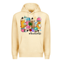 Pina Colada teacher life pencils Premium Hoodie - MaliasSmallBusiness