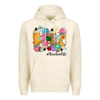 Tofu teacher life pencils Premium Hoodie - MaliasSmallBusiness