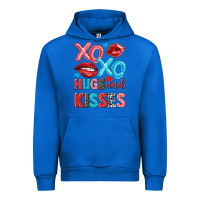 Cobalt xo xo hugs and kisses Urban Hoodie - NancyCooperArtShop