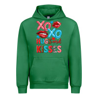 Emerald xo xo hugs and kisses Urban Hoodie - NancyCooperArtShop
