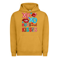 Pigment Peanut Butter xo xo hugs and kisses Urban Hoodie - NancyCooperArtShop
