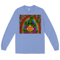 Colony Blue st patricks day gnomes shamrock rainwow Long Sleeve Tee - RanaPortraitStore