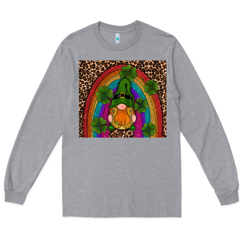 St Patricks Day Gnomes Shamrock Rainwow Long Sleeve Tee by RanaPortraitStore | Teevron
