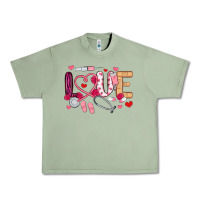 Oil Green love nurse valentines day Urban Heavy Tee - MaliasSmallBusiness
