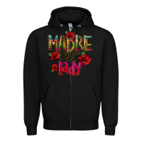 Black madre our lady Zipper Hoodie - CTS Tumbler Store