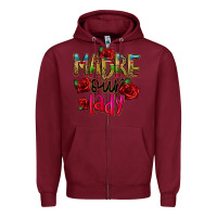 Burgundy madre our lady Zipper Hoodie - CTS Tumbler Store