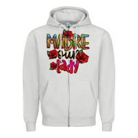 Dove Grey madre our lady Zipper Hoodie - CTS Tumbler Store