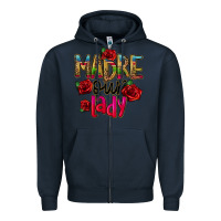 Navy madre our lady Zipper Hoodie - CTS Tumbler Store