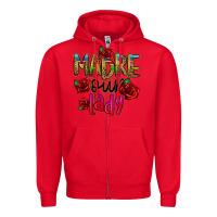 Red madre our lady Zipper Hoodie - CTS Tumbler Store
