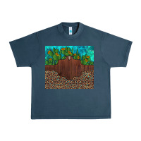 Midnight Navy custom cactus and sunflowers leopard turquoise Urban Heavy Tee - Artiststas