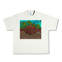Pistachio custom cactus and sunflowers leopard turquoise Urban Heavy Tee - Artiststas
