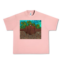 Salmon custom cactus and sunflowers leopard turquoise Urban Heavy Tee - Artiststas