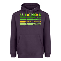 Plum st. patricks lucky clover  artiststas Heavyweight Hoodie - Artiststas