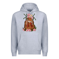 Heather Grey chicken Premium Hoodie - MaliasSmallBusiness