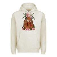 Oatmeal Heather chicken Premium Hoodie - MaliasSmallBusiness