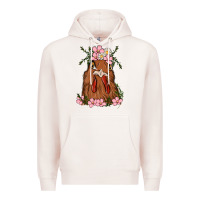 Pale Pink chicken Premium Hoodie - MaliasSmallBusiness