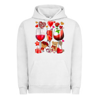 Pigment Lunar Rock valentines day wine glasses Urban Hoodie - NancyCooperArtShop