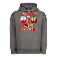 Pigment Tornado valentines day wine glasses Urban Hoodie - NancyCooperArtShop