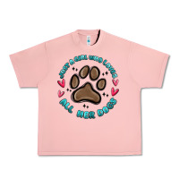 Salmon just a girl who loves all her dogs Urban Heavy Tee - MaliasSmallBusiness