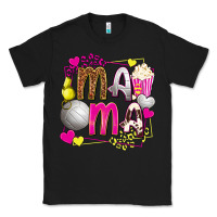 Black mama volleyball with popcorn Classic Tee - texasbilliewilder