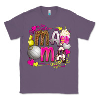 Lavender mama volleyball with popcorn Classic Tee - texasbilliewilder