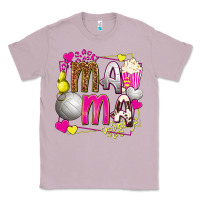 Lilac mama volleyball with popcorn Classic Tee - texasbilliewilder