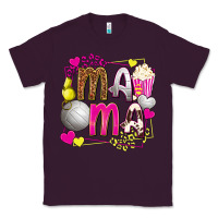 Plum mama volleyball with popcorn Classic Tee - texasbilliewilder