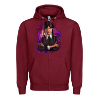 Burgundy wednesday Zipper Hoodie - Zillion Design Studio