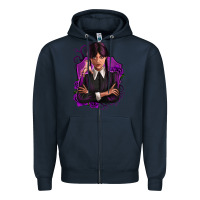 Navy wednesday Zipper Hoodie - Zillion Design Studio