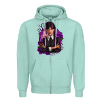 Seafoam wednesday Zipper Hoodie - Zillion Design Studio